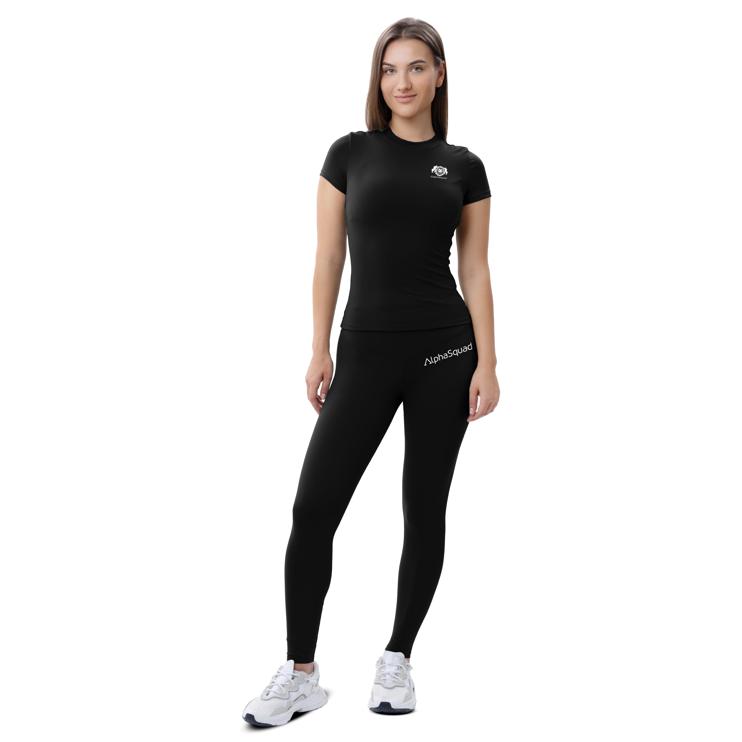 ALPHASQUAD Quick Drying Women's Workout Set with Seamless Leggings S