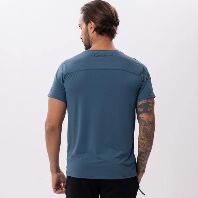 ALPHASQUAD Men's T-Shirt Dry Fit Work Shirts Moisture Wicking Active Athletic Training Short Sleeve Tops
