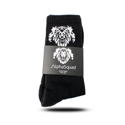 ALPHASQUAD Unisex Athletic Solid Cotton Cushion Comfort Crew Socks, Pack of 3 (Free Size)
