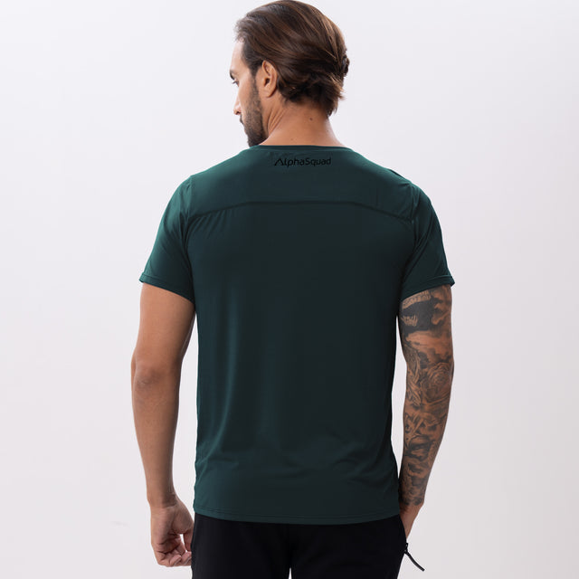 ALPHASQUAD Men's T-Shirt Dry Fit Work Shirts Moisture Wicking Active Athletic Training Short Sleeve Tops