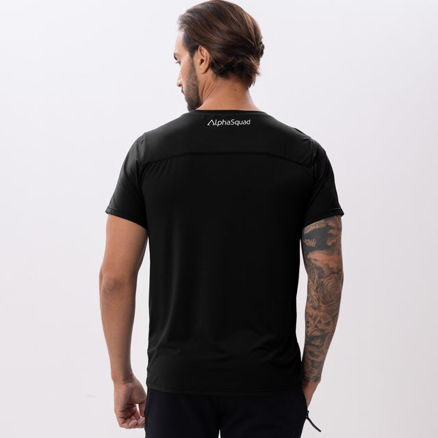 ALPHASQUAD Men's T-Shirt Dry Fit Work Shirts Moisture Wicking Active Athletic Training Short Sleeve Tops