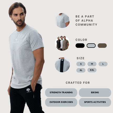 بلوزة رياضية بفتحة رقبة دائرية من AlphaSquad