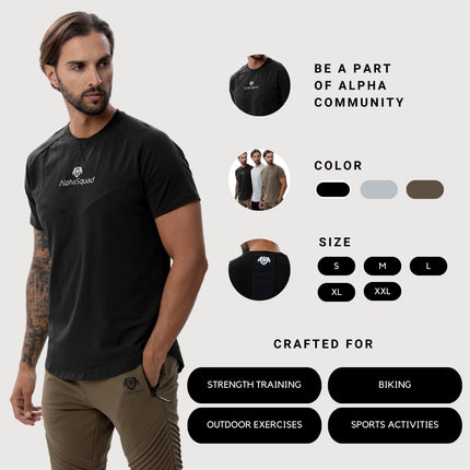 بلوزة رياضية بفتحة رقبة دائرية من AlphaSquad