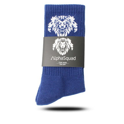 AlphaSquad Unisex Athletic Solid Cotton Cushion Comfort Crew Socks, Pack of 3 (Free Size)