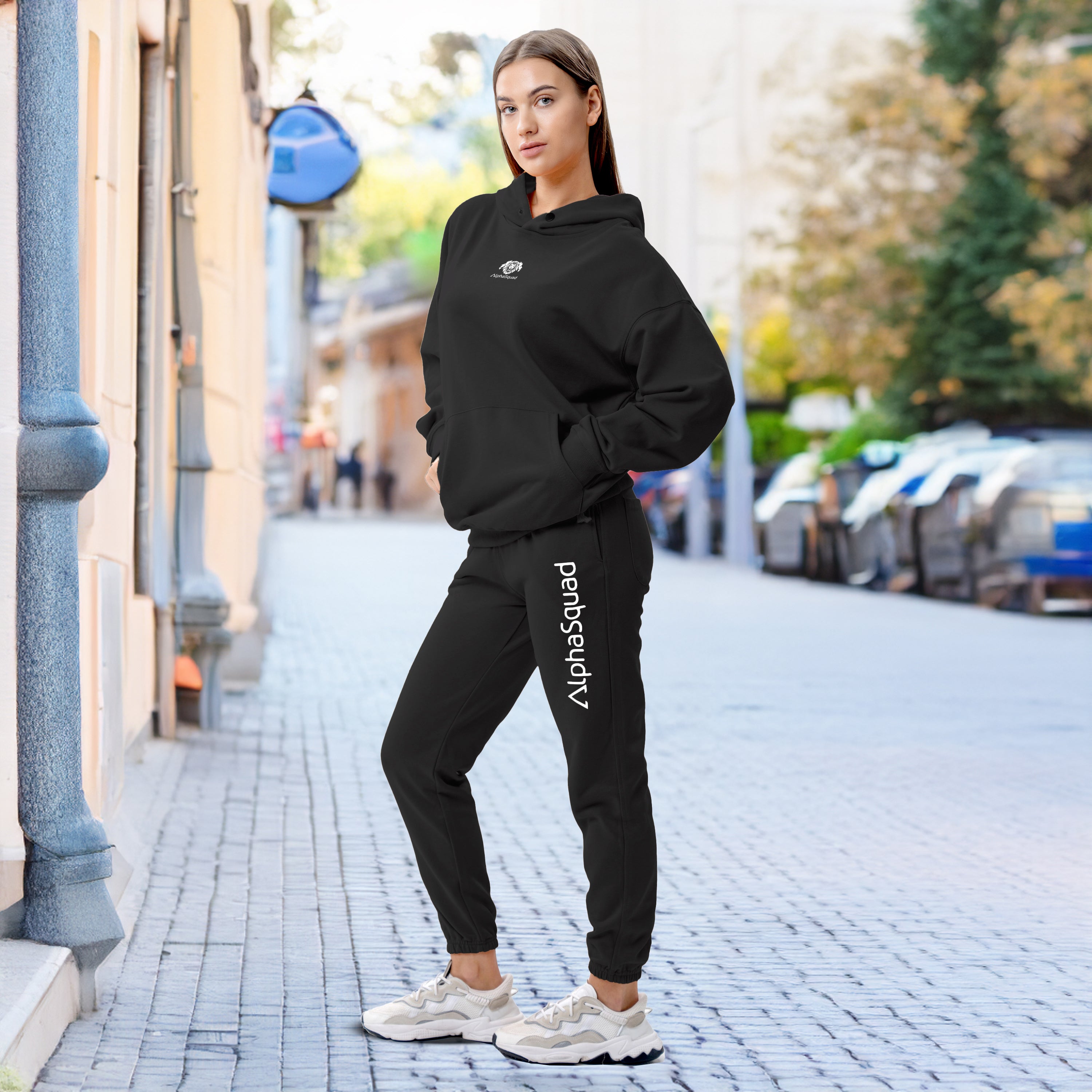 AlphaSquad Unisex Casual Tracksuit Hooded Sweatshirt and Sweatpants fo