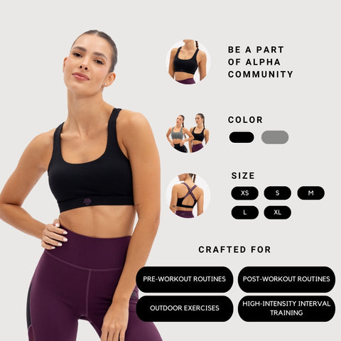 AlphaSquad Sports Bra for Women