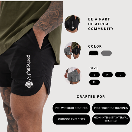 AlphaSquad Athletic Shorts for Men