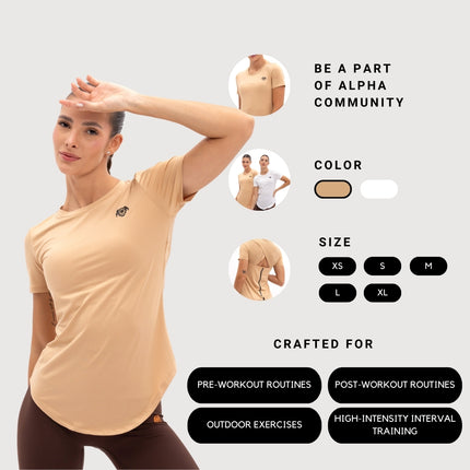 AlphaSquad Patchwork Sports T-Shirt for Women