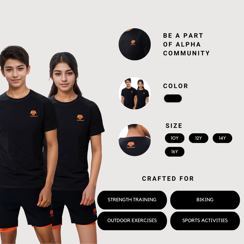 بلوزة رياضية للأطفال من ألفا سكواد